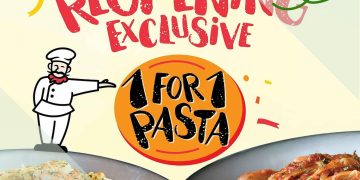 Pastamania - 1 FOR 1 Pasta Deals - sgCheapo