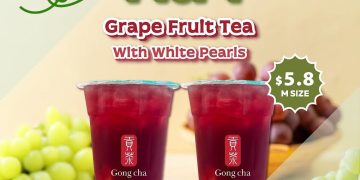 Gong Cha - 1 FOR 1 Grape Fruit Tea White Pearl - sgCheapo