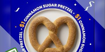Auntie Anne's - $1 Cinnamon Sugar Pretzel - sgCheapo