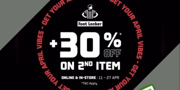 Foot Locker - Buy 1 Get 2nd at 30% OFF - sgCheapo