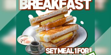 Great Nanyang - 1 FOR 1 Kaya Butter Toast Breakfast Set - sgCheapo
