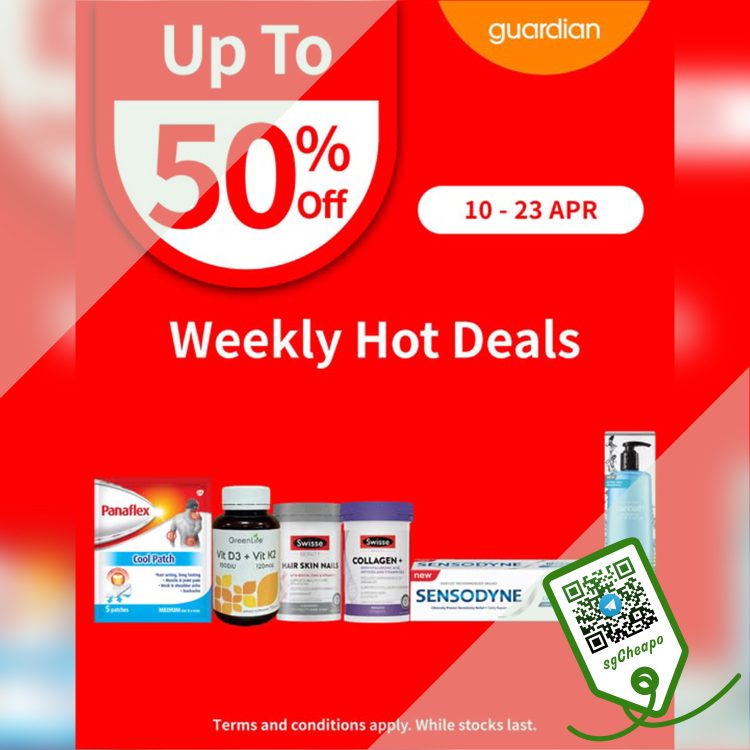 Guardian - 50% OFF Hot Deals - sgCheapo