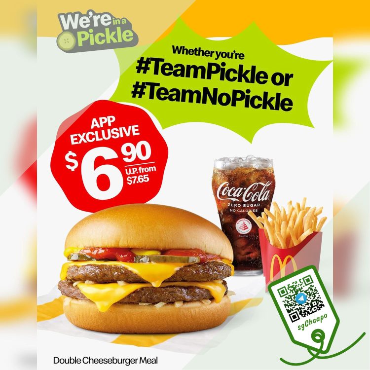 McDonald's - $6.90 Double Cheeseburger Meal - sgCheapo