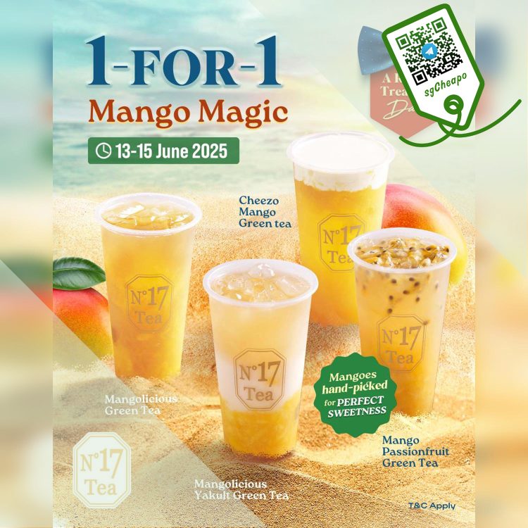 No 17Tea - 1-for-1 Mango Royalty - sgCheapo