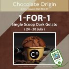Chocolate Origin - 1 FOR 1 Single Scoop Dark Gelato - sgCheapo