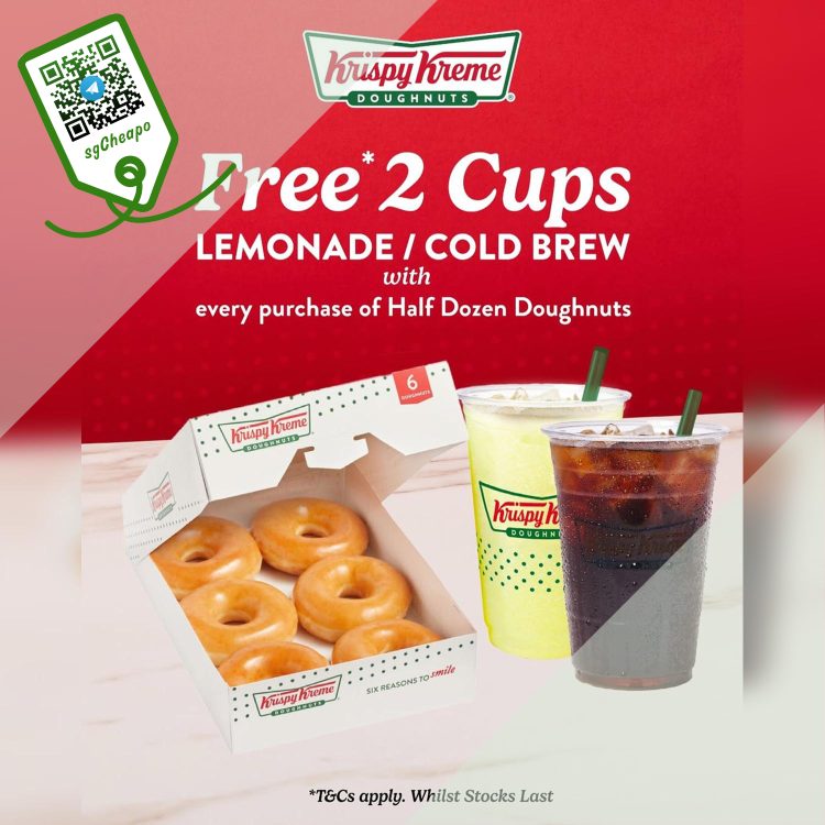 Krispy Kreme - 2 FREE Cups of Lemonade - sgCheapo