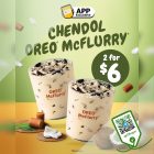 McDonald's - 2 FOR $6 Chendol Oreo McFlurry - sgCheapo
