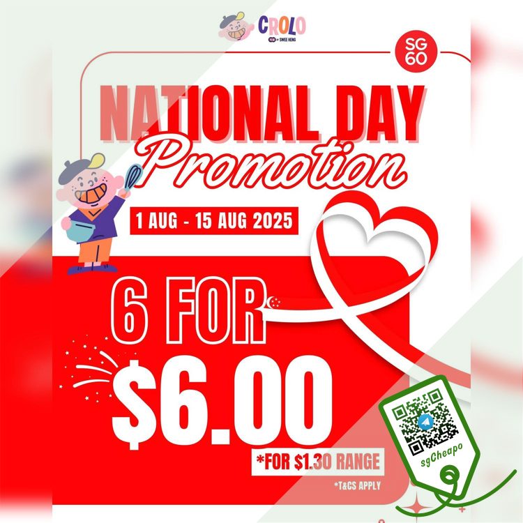 Crolo - 6 Croissant at $6 - sgCheapo