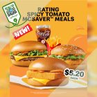 McDonald's - $5.20 Spicy Tomato McSaver Meals - sgCheapo