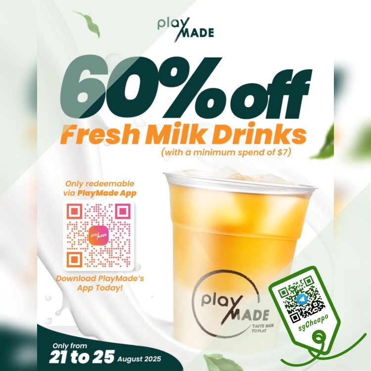 Playmade - 60% OFF Fresh Milk Series - sgCheapo