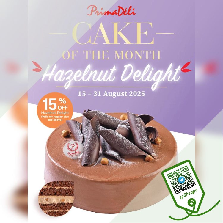 PrimaDéli - 15% OFF Hazelnut Delight Cake - sgCheapo