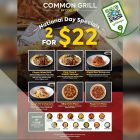 Common Grill - 2 Selected Specials for $22 - sgCheapo