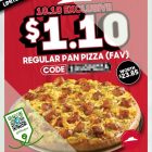 Pizza Hut - $1.10 Regular Pan Pizza - sgCheapo