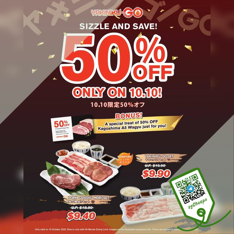 Yakiniku-GO - 50% OFF 10.10 Sale - sgCheapo
