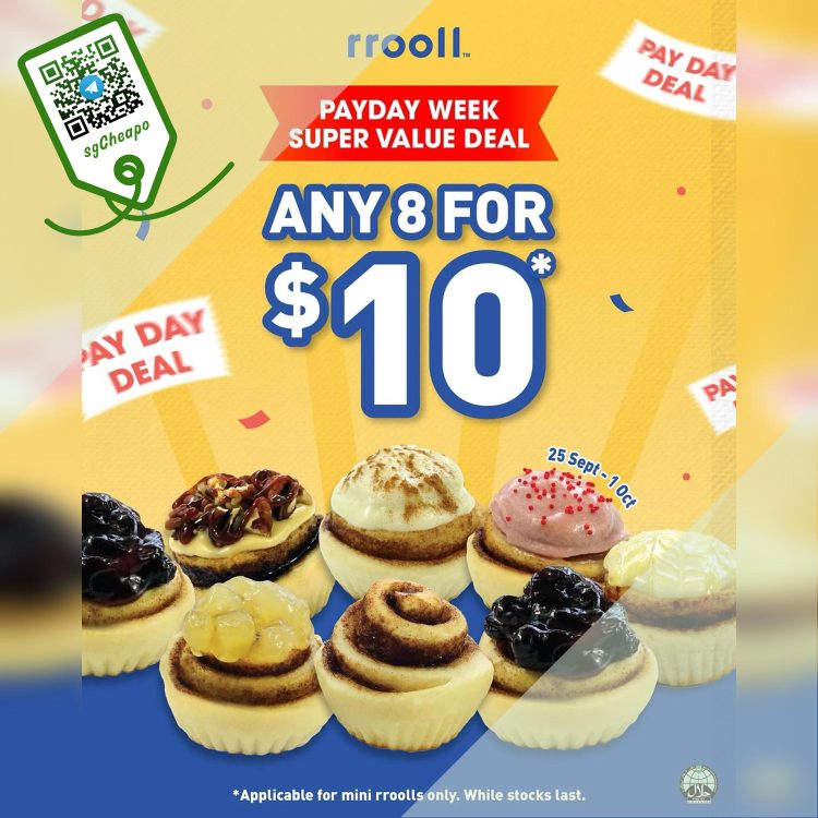 rrooll - 8 Mini Rolls for $10 - sgCheapo