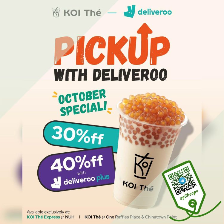 Koi - 30% OFF Deliveroo Pickup - sgCheapo