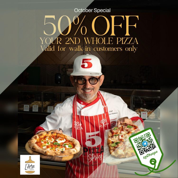 L'Arte Pizza & Focaccia - 50% OFF Gourmet Pizza with - sgCheapo