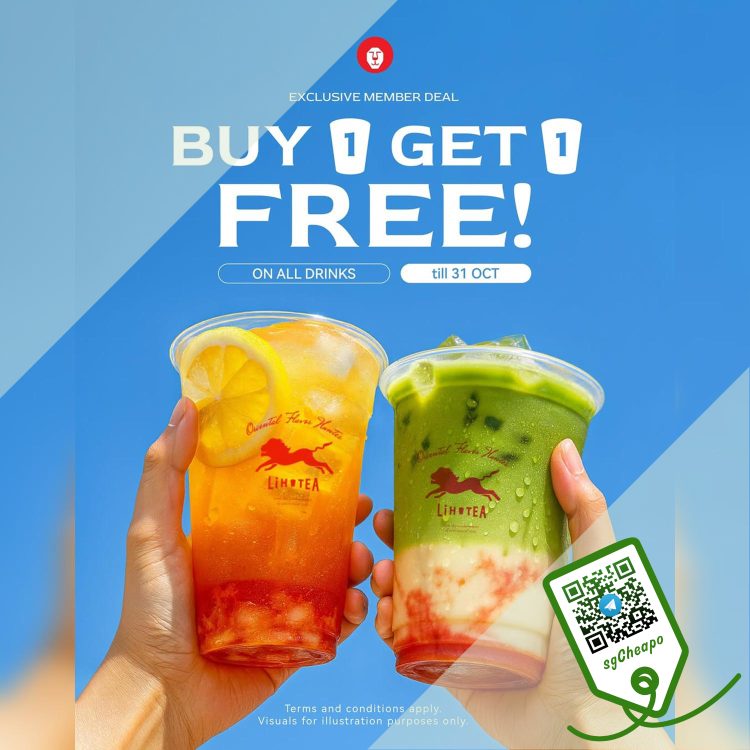 LiHO Tea - 1-FOR-1 Regular-Priced Drinks - sgCheapo