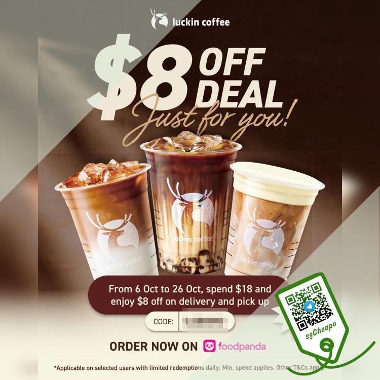 Luckin coffee - $8 OFF Luckin coffee - sgCheapo