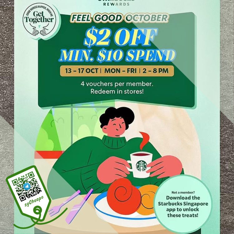 Starbucks - $2 OFF for Members! - sgCheapo