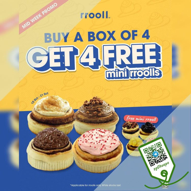 rrooll - 4 FREE Mini rroolls - sgCheapo