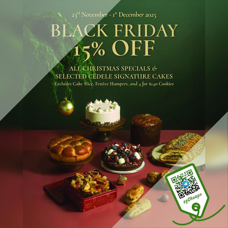 Cedele - 15% OFF Christmas Specials & Cakes - sgCheapo