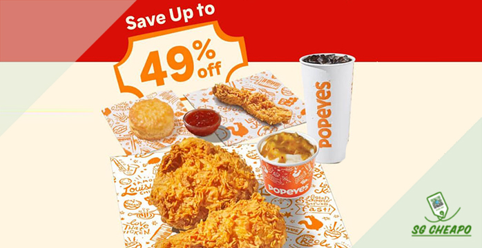 Popeyes - Up to 49% OFF Chicken Festive Combos