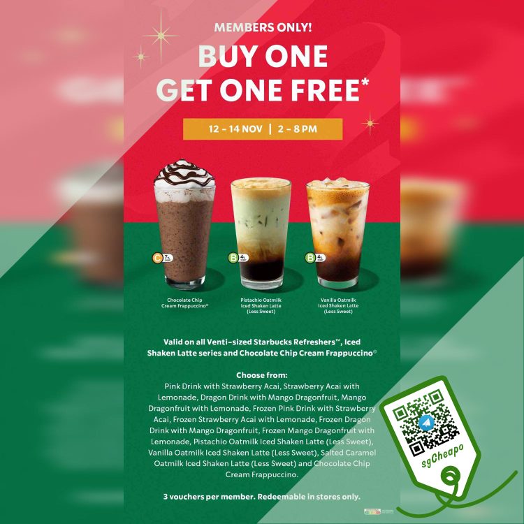 Starbucks - 1-FOR-1 Venti Drinks - sgCheapo
