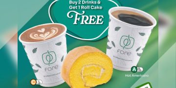 Fore Coffee - Buy 2 Drinks Get FREE Roll Cake - sgCheapo