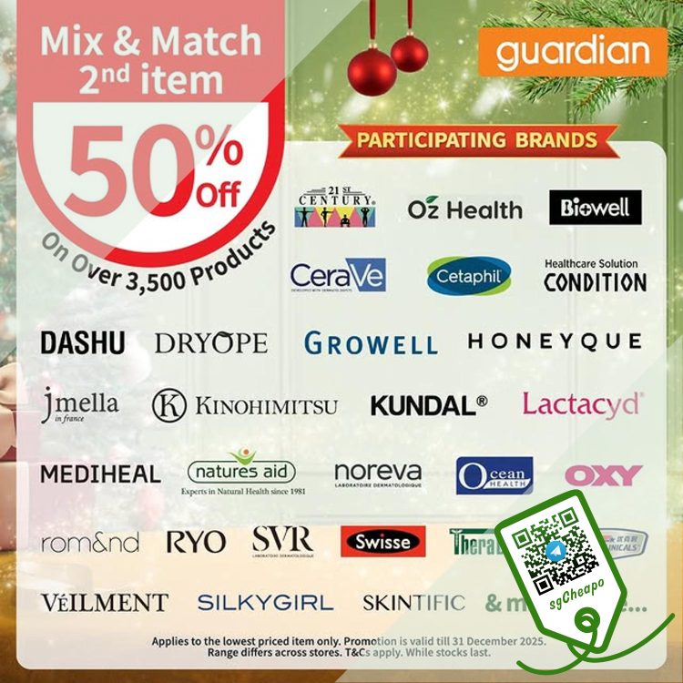 Guardian - 50% OFF 2nd Item - sgCheapo