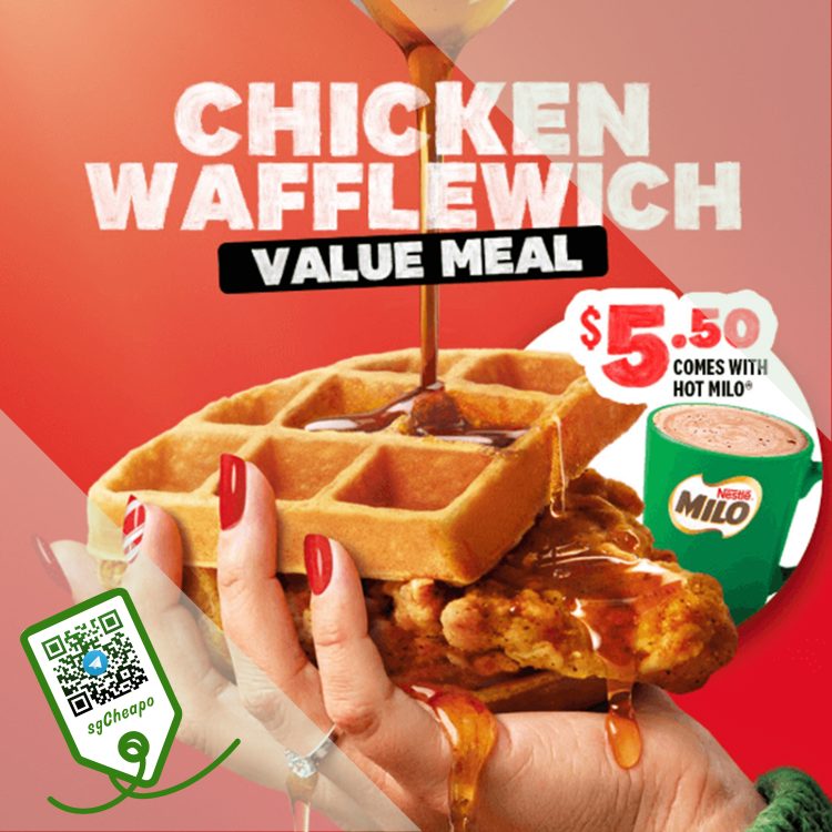 KFC - $5.50 Wafflewich Value Meal - sgCheapo
