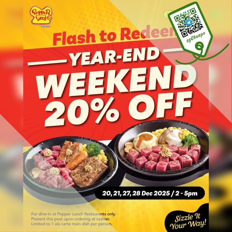 Pepper Lunch Restaurant - 20% OFF Favourite Mains - sgCheapo