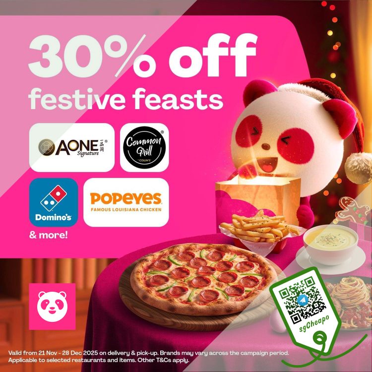 foodpanda - 30% OFF Festive Feasts - sgCheapo