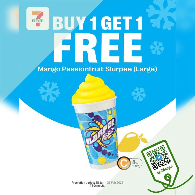 7-Eleven - BUY 1 GET 1 FREE Mango Passionfruit Slurpee- sgCheapo