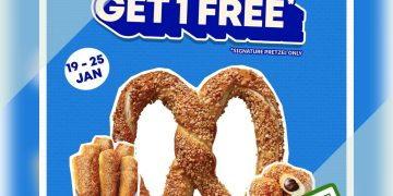 Auntie Anne's - Buy 3 Get 1 FREE Mid Month Madness- sgCheapo