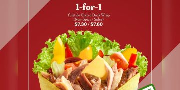 MOS Burger - 1 FOR 1 Yuletide Glazed Duck Wrap- sgCheapo