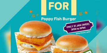 Popeyes - 1-FOR-1 Poppy Fish Burger- sgCheapo