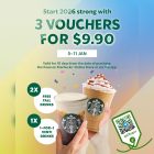 Starbucks - Get 3 Vouchers at $9.90 - sgCheapo