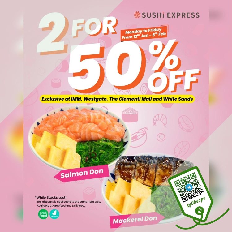 Sushi Express - 2 FOR 50% OFF Dons - sgCheapo