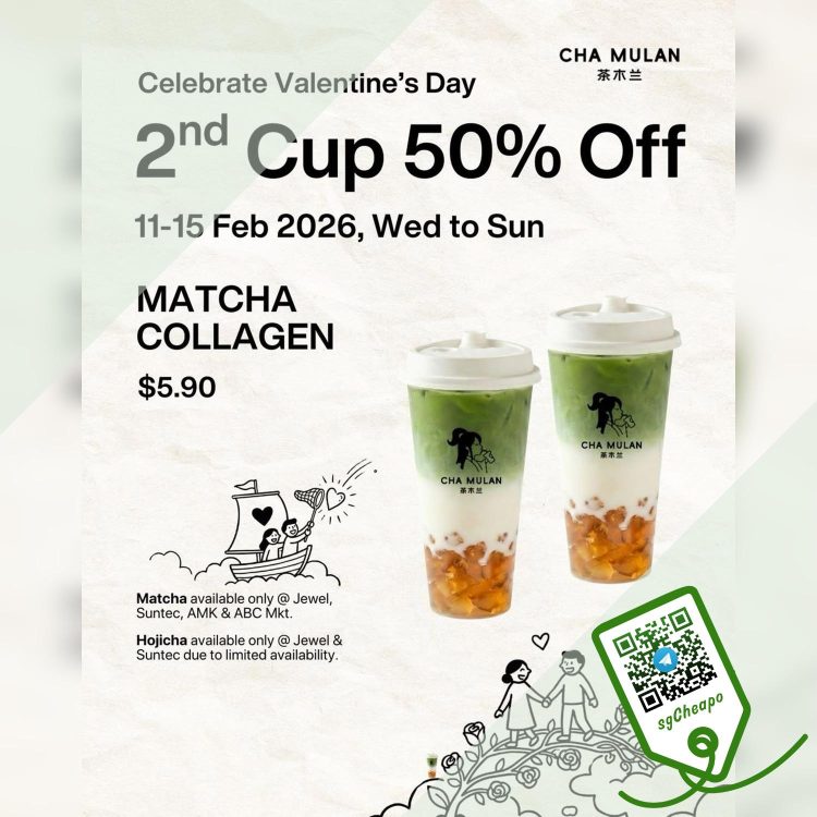 CHA MULAN - 50% OFF Second Cup Matcha Series- sgCheapo