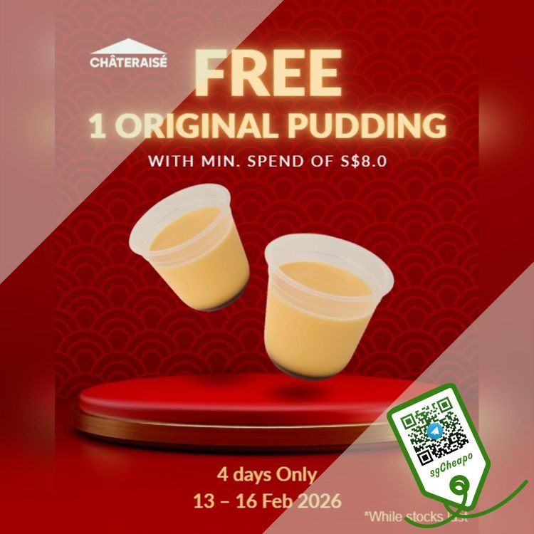 Chateraise - FREE Original Pudding- sgCheapo