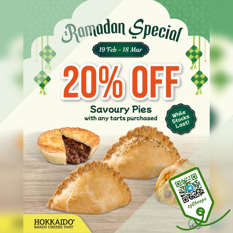 Hokkaido Baked Cheese Tart - 20% OFF Savoury Pies - sgCheapo