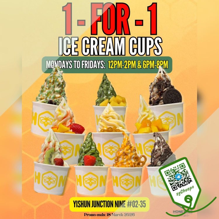Honeybee - 1-FOR-1 Ice Cream Cups - sgCheapo