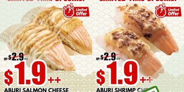 Sushiro - Enjoy Aburi Salmon Cheese FOR just $1.90++! - sgCheapo