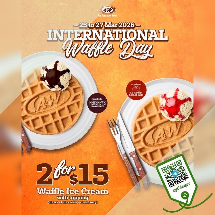 A&W - 2 Waffles with Ice Cream FOR $15 - sgCheapo