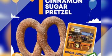 Auntie Anne's - $1 Cinnamon Pretzel - sgCheapo