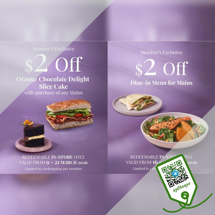 Cedele - $2 OFF for Members - sgCheapo