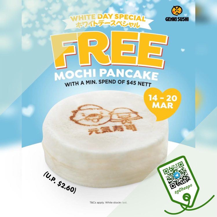 Genki Sushi - FREE Mochi Pancake - sgCheapo