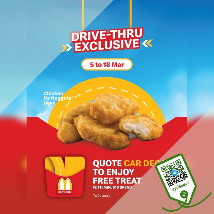 McDonald's - FREE Chicken McNuggets - sgCheapo
