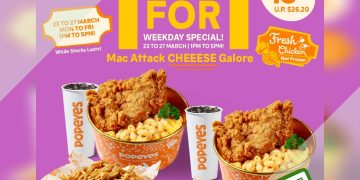Popeyes - 1 FOR 1 Mac Attack CHEEESE Galore - sgCheapo